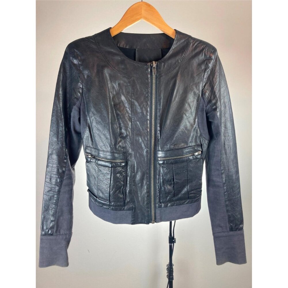 A.L.C. Lambskin Leather Black Jacket 0 / XS *Soft Hand*